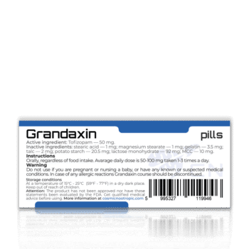 GRANDAXIN® (TOFISOPAM) — изображение 3